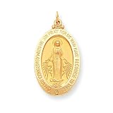 14k Miraculous Medal Pendant