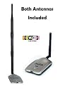 Alfa Wireless-N 500mW 802.11n high power Wireless USB adapter With Bonus Screw-On Swivel 9dBi Rubber Antenna and Mount *Strongest on the Market* - CYBER MONDAY SPECIAL -