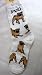 For Bare Feet Pug Large Print Socks Medium