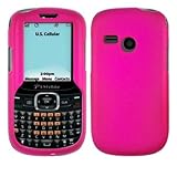 Pink Hard Plastic Rubberized Case Cover for LG Saber UN200