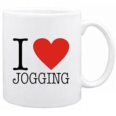I LOVE Jogging CLASSIC Sport Tasse (Wei�, Keramik, 325 ml)