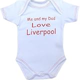 from Niccolas B Me and my Dad Love Liverpool baby Bodysuit Vest Newborn -12 months in 9 Colours