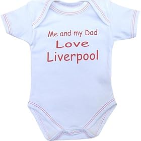 Me and my Dad Love Liverpool baby Bodysuit Vest Newborn -12 months in 9 Colours