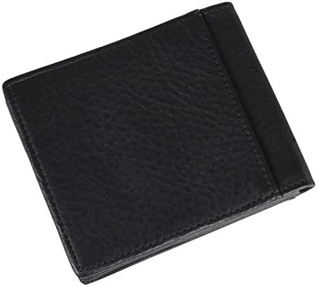 QISHI YUHUA DMJ Mens The New Short Paragraph Black Cowhide Genuine Leather Wallets