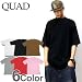 QUAD 無地Tシャツ B系　ストリート系　Tシャツ　大きめサイズ　j693