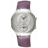 Philip Stein Modern Teslar Stainless Steel Womens Dual Time Watch 6-SCDMOP-IPR by Philip Stein