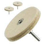 Buy 2pc Extra-Large 2 Compressed Wool Felt Polishing Wheel - 1 8 Shank - Fits Dremel -... by Pro Tools