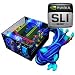 Electronics : Apevia / Iceberg / 680-Watt / ATX / Dual 80mm Fan / 20/24 Pin / SLI-Ready / SATA-Ready / Blue / Power Supply