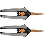 Fiskars Softouch Micro-Tip Pruning Snip, 2 Pack (399218-1001)