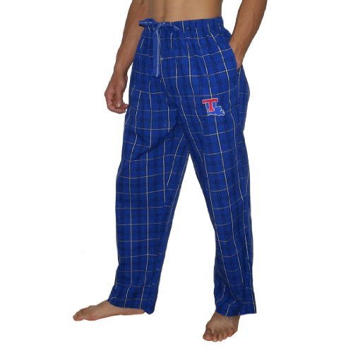 Mens MLB Texas Rangers Plaid Finest Thermal Sleepwear / Pajama Pants - Blue (Size: M)