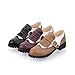 Charm Foot Fashion Womens Low Heel Casual Shoes Oxfords Shoes