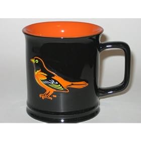 BALTIMORE ORIOLES 11 oz. Team Logo Sculpted COFFEE MUG by 