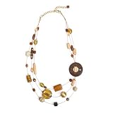 Glass and Bone Beads, Copper Brown Multi-Strand 'Wired for Success Multi-Strand [Brown/Natural]'