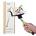 Selfie Stick, Noot Groupie Self Portrait [Battery Free] Extendable Handled Stick with Adjustable Phone Holder Mount & Built-in Remote Shutter Designed for Apple & Android Smartphones [Green]