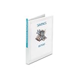 Avery 05706 Economy Reference View Binder, 1/2in Capacity, White, Carton of 12