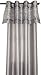 Stylemaster Fiesta Faux Silk Grommet Panel with Sequin Organza Silver, 56-Inch by 84-Inch