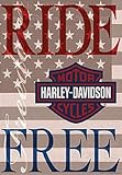 Russ Berrie 645580 Harley-Davidson Ride Free Estate Flag Russ Berrie 645580 Harley-Davidson Ride Free Estate Flag