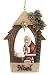 4.5" Kneeling Santa Claus and Baby Jesus "Noel" Christmas Ornament