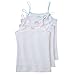 Trimfit Girls White Camisole Undershirt 100% Combed Cotton (3 Pack) Medium