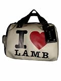 WOMEN’S L.A.M.B. WALDERSTON SIGNATURE SATCHEL HANDBAG (I HEART L.A.M.B.) 11″X10″X5″