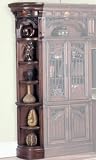 Barcelona Outside Corner Bookcase (Dark Red Walnut) (94.25"H x 17"W x 17"D)