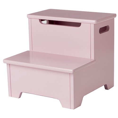 Kitchen: Step Stool with Storage   Pink