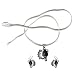 Pendant & Earring Set Sterling Silver Black Onyx Gemstone Jewelry (gpers006)
