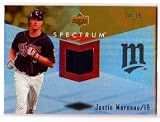 2007 Upper Deck Spectrum Justin Morneau Gold Jersey Card 24/75