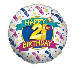 Happy 21st Birthday Banners and Stars 18