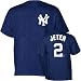 Derek Jeter (New York Yankees) Name and Number T-Shirt (Navy) (2X-Large) - 2XL