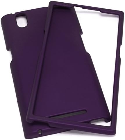 ZTE Zmax Phone Case, Bastex Heavy Duty Purple Rubberized Snap On Case Cover for ZTE Zmax Z970