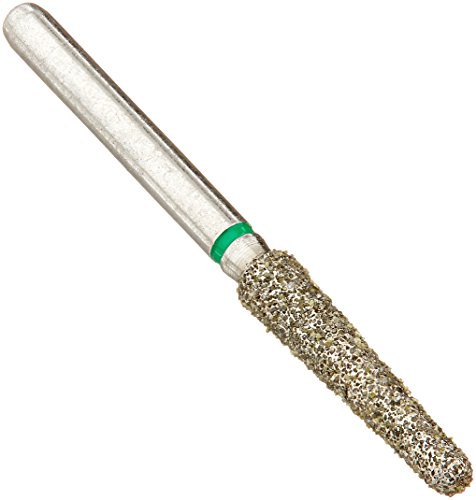 Crosstech Multi-Use Diamond Burs 856L/020C (2.0 mm head size, 9.0 mm head length), Friction Grip Shank, Coarse, Round End Taper (Pack of 5)