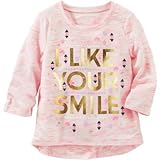 OSHKOSH(オシュコシュ) ネオン スマイルティ カラー トップス長袖Tシャツ 12歳【並行輸入】