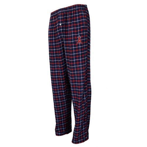 Los Angeles Angels of Anaheim Navy Blue Plaid Gridiron Flannel Pants