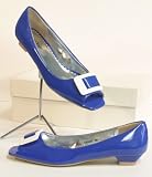 Produkt-Bild: Damen Pumps Lack Peep Toe blau
