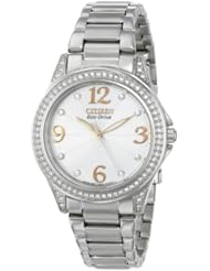 Citizen Womens EM0230-50B Drive From Citizen Eco-Drive POV Analog Display Japanese Quartz Silver Watch
