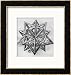 Dodecahedron, from De Divina Proportione by Luca Pacioli, Published 1509, Venice Styles Framed Art Poster Print by Leonardo da Vinci, 21x21