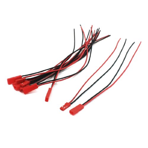 uxcell 5 Pairs 22AWG Wire Cable w JST M F Connector for RC Battery Motor