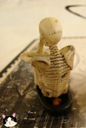 SmallBo Human Skeleton Thinker Squatting Toilets Doll