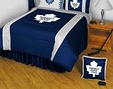 NHL Toronto Maple Leafs Bedding - Sideline Comforter and Sheet Set Combo - Full