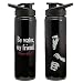 Vandor Bruce Lee 27 Ounce Stainless Steel Water Bottle, Black and White (93010)