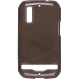 Wireless Solutions au MOTOROLA PHOTON ISW11M Criss Cross Dura-Gel Case, Smoke ワイヤレスソリューション クリス・クロス デュラ・ジェル ケース, スモーク 338619 CRISS