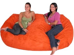 7-feet Xx-large Pumpkin Cozy Sac Foof Bean Bag Chair Love Seat
