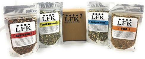 Lemaster Family Kitchen (LFK) Spice Blends & Rubs 4 (2 oz Bags) Pack Variety Gift Bundle