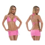 Tri Top Lace Up & Mini Skirt Lace Up Available in 5 Colors