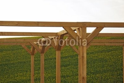Wallmonkeys Peel and Stick Wall Decals - Holzkonstruktion - 18