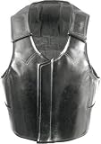 Abetta Leather Rodeo Vest - Black - Adult