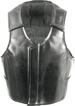 Abetta Leather Rodeo Vest - Black - Adult