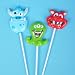 Monster Lollipop Suckers 12 Pieces Assorted Monsters. Great Kids Party Favor Treats.