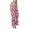 Juniors' Xhilaration® Floral Print Maxi Dress - Pink/Orange